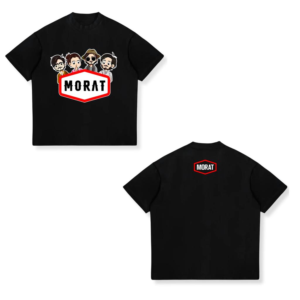 Colombia Band Morat Album Poster Graphic T Shirts Harajuku Pop Music Short Sleeve Tshirts Unisexs Womens Casual Fashion Tshirt