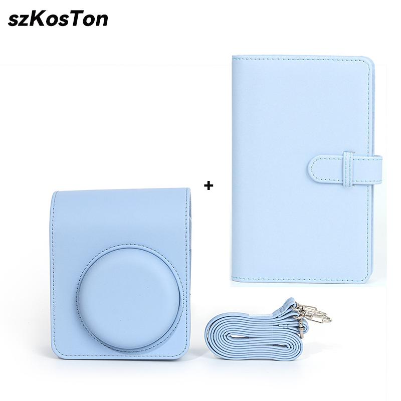For Instax Mini 11 Camera Case PU Leather Soft Protective Case Trave Bag for Fujifilm Film Camera Bag with Shoulder Strap