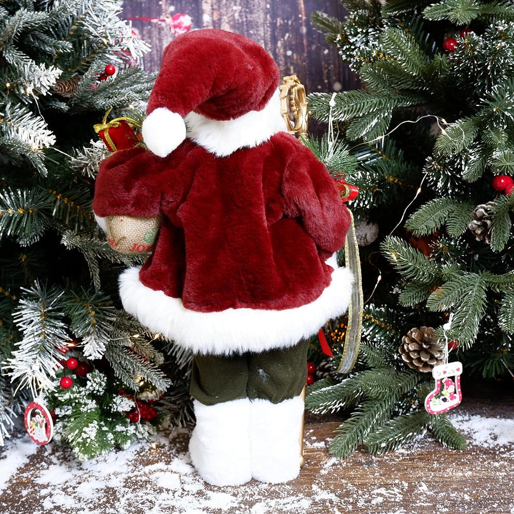 ABXMAS New Year 2024 Christmas Decorations For Home 45cm Santa Claus Doll Children Gifts Christmas Xmas Tree  Ornaments Navidad