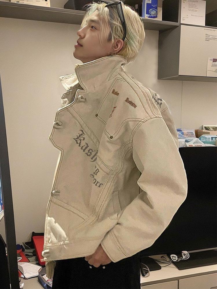 2024 Unisex Retro American-Style Loose Workwear Jacket - Early Autumn Design