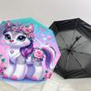 1PC Unicorn Kitty Automatic Open/Close Umbrella with Windproof, 8-Rib Sturdy Canopy, Durable Ribs, Fashionable Design, Outdoor Accessory, Fun Prin, Ho