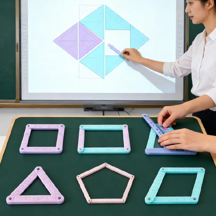 Hands On Plastic Magnetic Geometry Demonstrator Math Teaching Aid for Student Teacher Classroom Teaching Demonstration