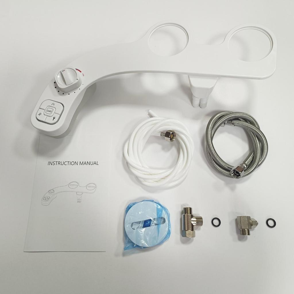 Non-Electric Adjustable Bidet with Hot & Cold Water for Women’s Hygiene & Cleansing.