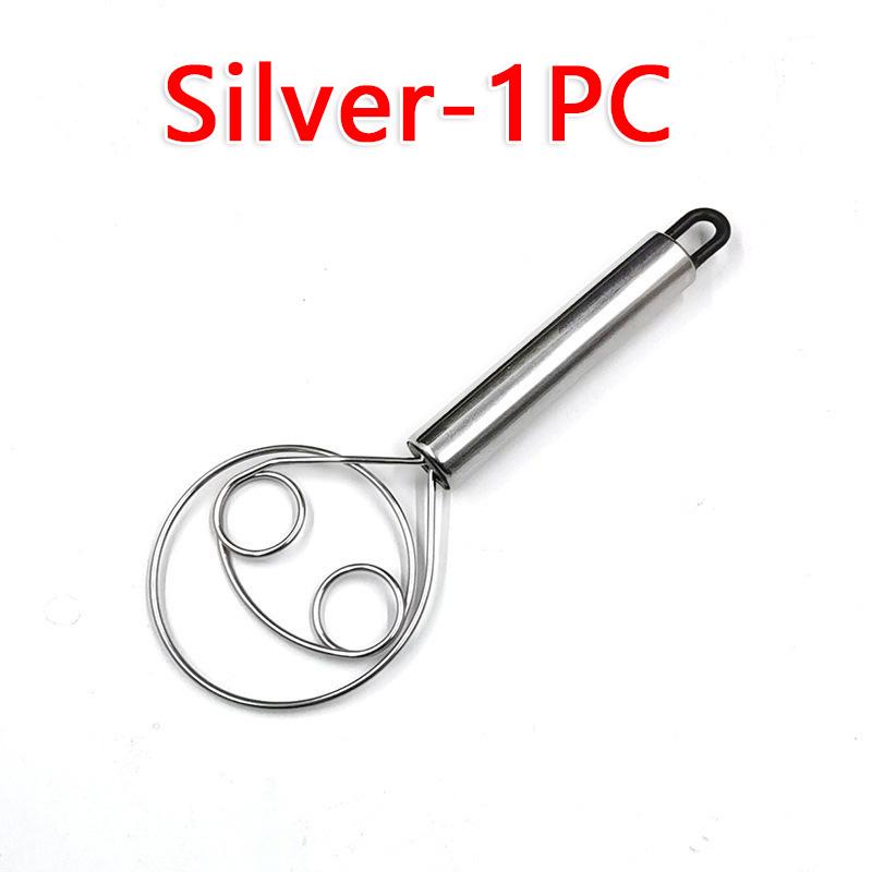 

Stainless Steel Dough Whisk Bread Mixer Pastry Blender Baking Tool with Hanging Hole Kitchen Essentials As Shown