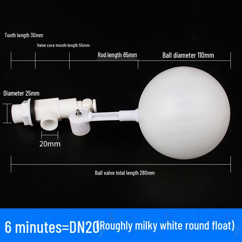 Adjustable Transparent Plastic Float Valve for Water Tanks