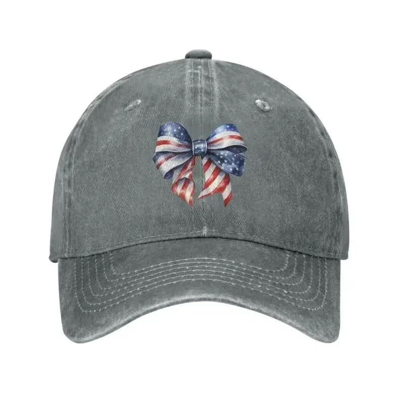 Custom Cotton Th Of July Ribbon Baseball Cap Outdoor Women Unisexs Adjustable Dad Hat Summer