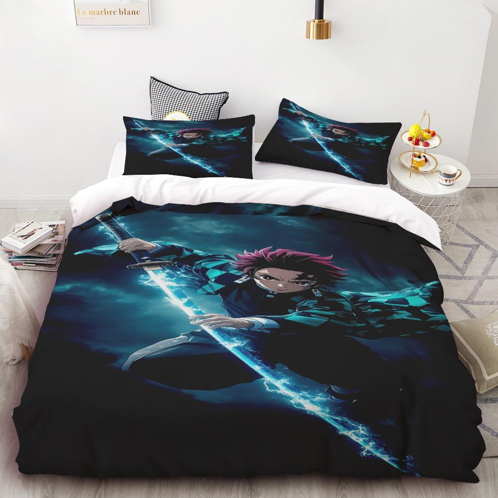 

Duvet Cover Demon Slayer Kimetsu No Yaiba Kamado Nezuko Bedding Set Duvet Covers Comforter Bedding Sets Bedclothes Home Decor 135x200cm