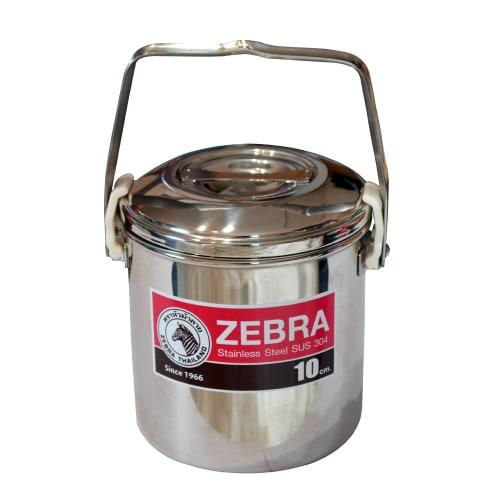 ZEBRA Stainless Steel Loop Handle Billy Can Pot, 10cm, 1516100