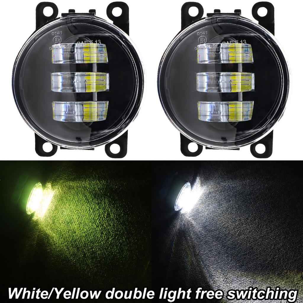 2x Bumper Fog Light Lamp Assembly LED Switch Foglight For Suzuki Jimny Grand Vitara Alto Swift 3 Splash For Mitsubishi Outlander