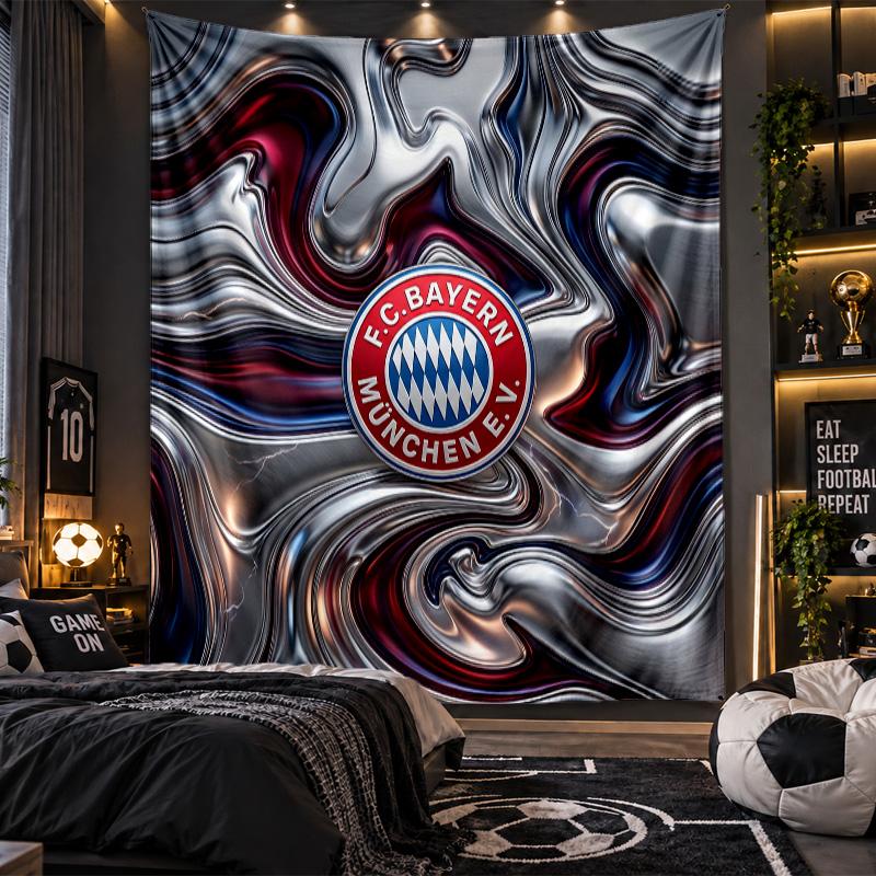 Arazzo da Appendere alla Parete Tessuto con Stampa del Bayern Monaco per Soggiorno Camera da Letto Decorazione per la Casa
