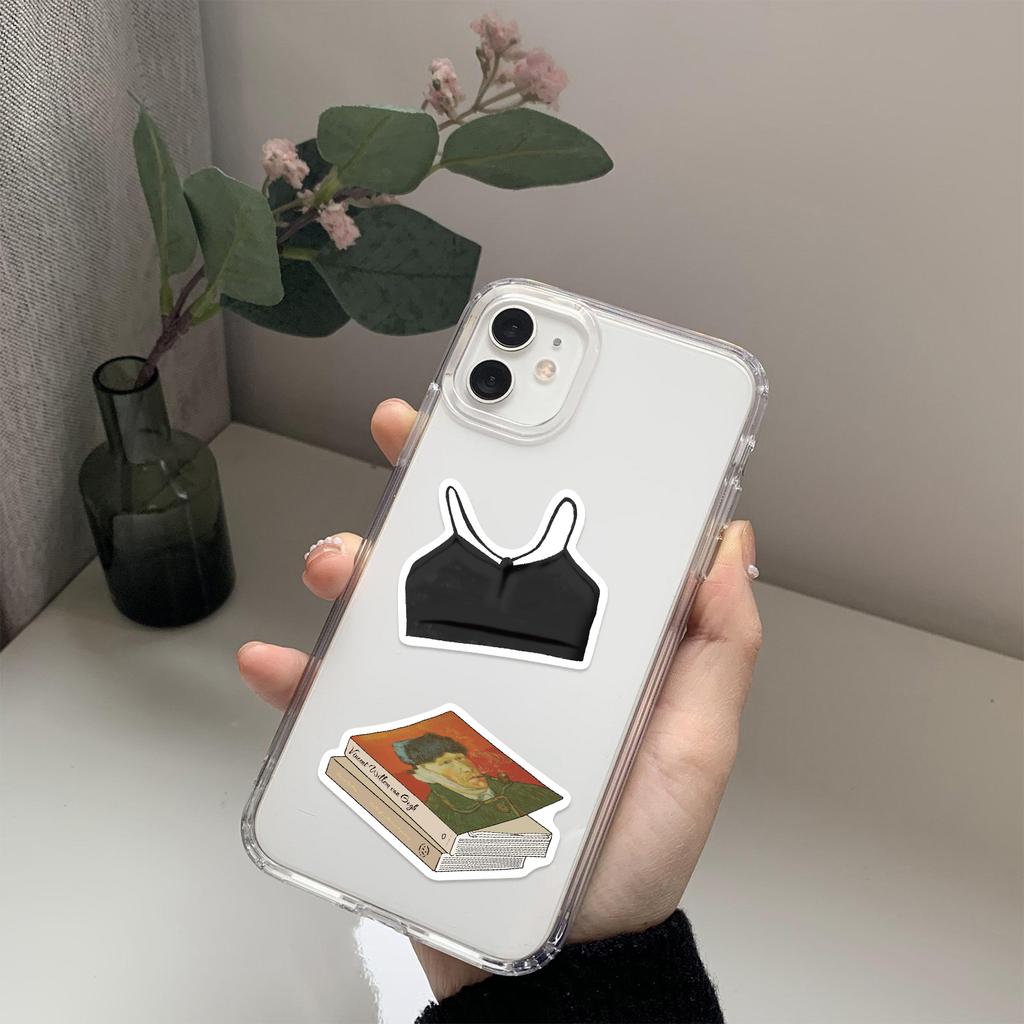50PCS Clean Girl Stickers Korean-style Instagram Graffiti Mobile Phone Notebook Computer Luggage Decoration Waterproof Stickers