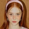 VVV Jacquard Ribbon Volume Hairband _ Pink