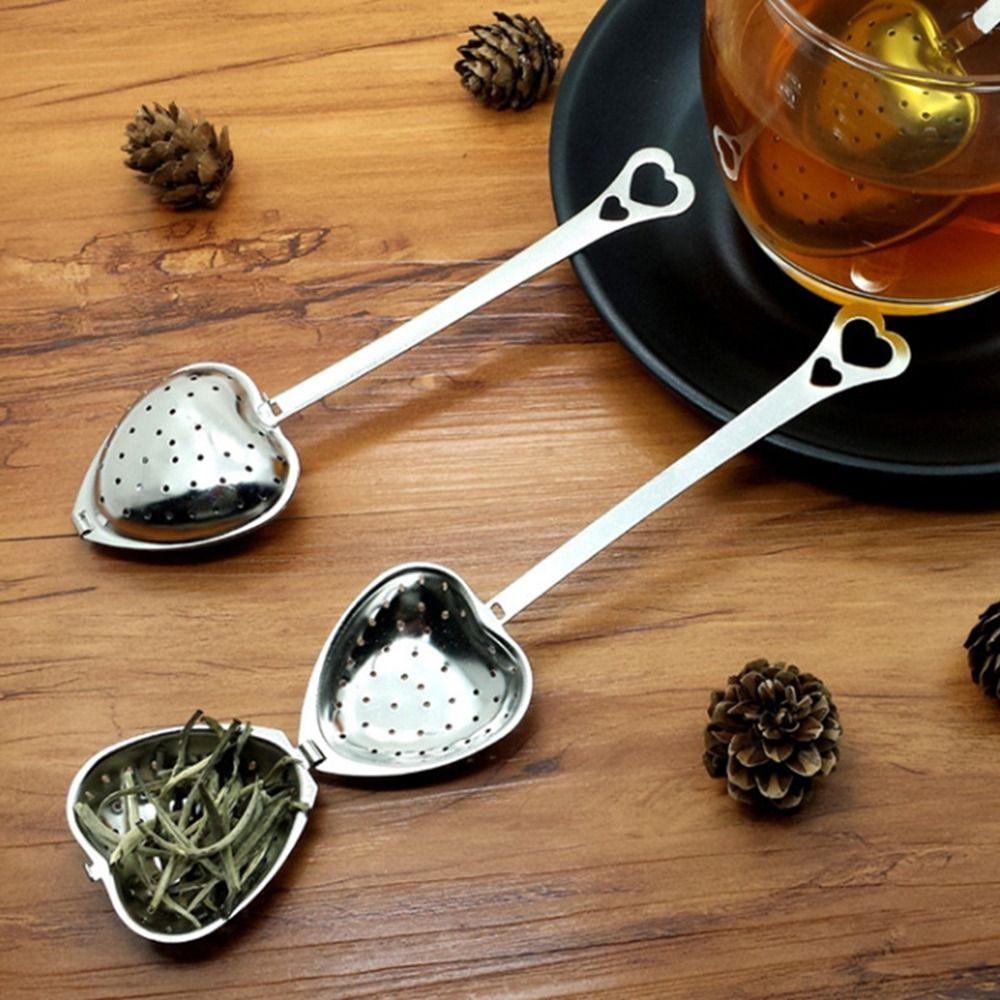 Cups Teapots Loose Leaf Tea Spice with Handle Herb Filter Strainer Spoon Diffuser Tea Infuser