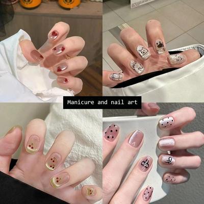 Manicure False Nails Hand Made Wear-resistant Smd Design Easy To Art False Nail Design Operate F6B4