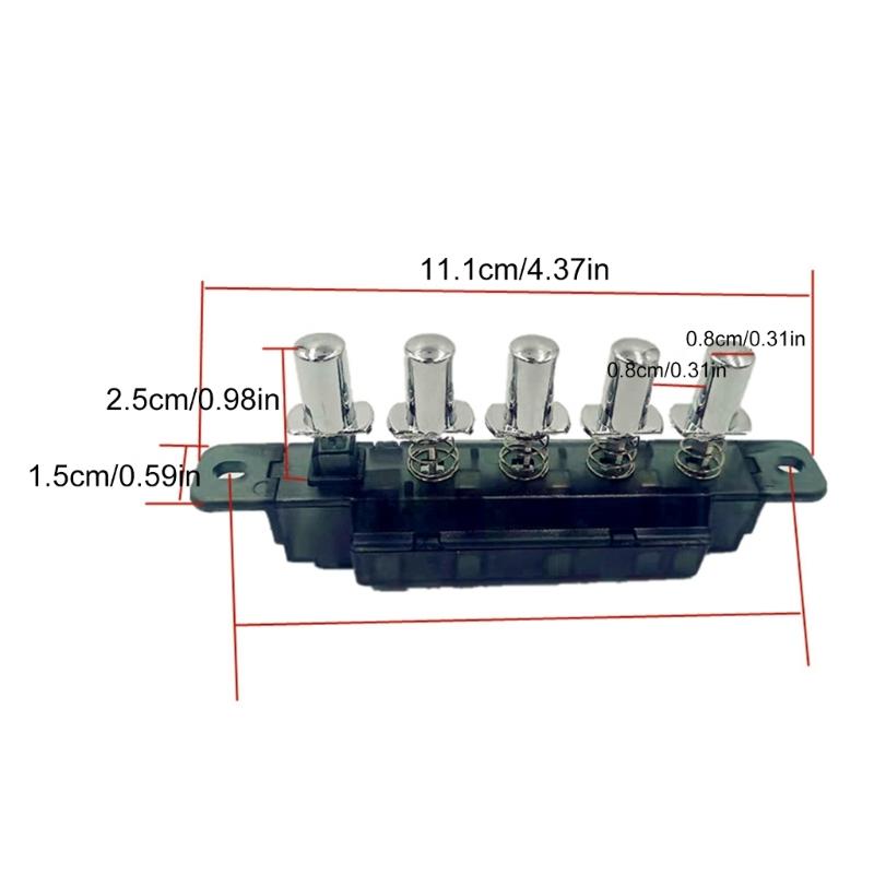 Convenient Piano Type Pushbutton Switch User Friendly Pushbutton Switch Metal Key Switch Perfect for Kitchen Appliances