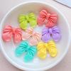 10PCS New Models Colorful Cartoon Bow Flowers Series Resin Scrapbook DIY Jewelry Hairpin Headrope Decoration Crafts