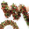 Vibrant Festive Atmosphere Decor 78.7 Inch Christmas Tinsel Garland, Shiny Metallic Twist Hanging Garland Bendable Holiday Party for Xmas Tree,