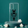 H-Hollow K-Knight Phone Case For Samsung Galaxy S24 S25 S23 S22 S21 Plus S24 S25 Transparent Cover Case
