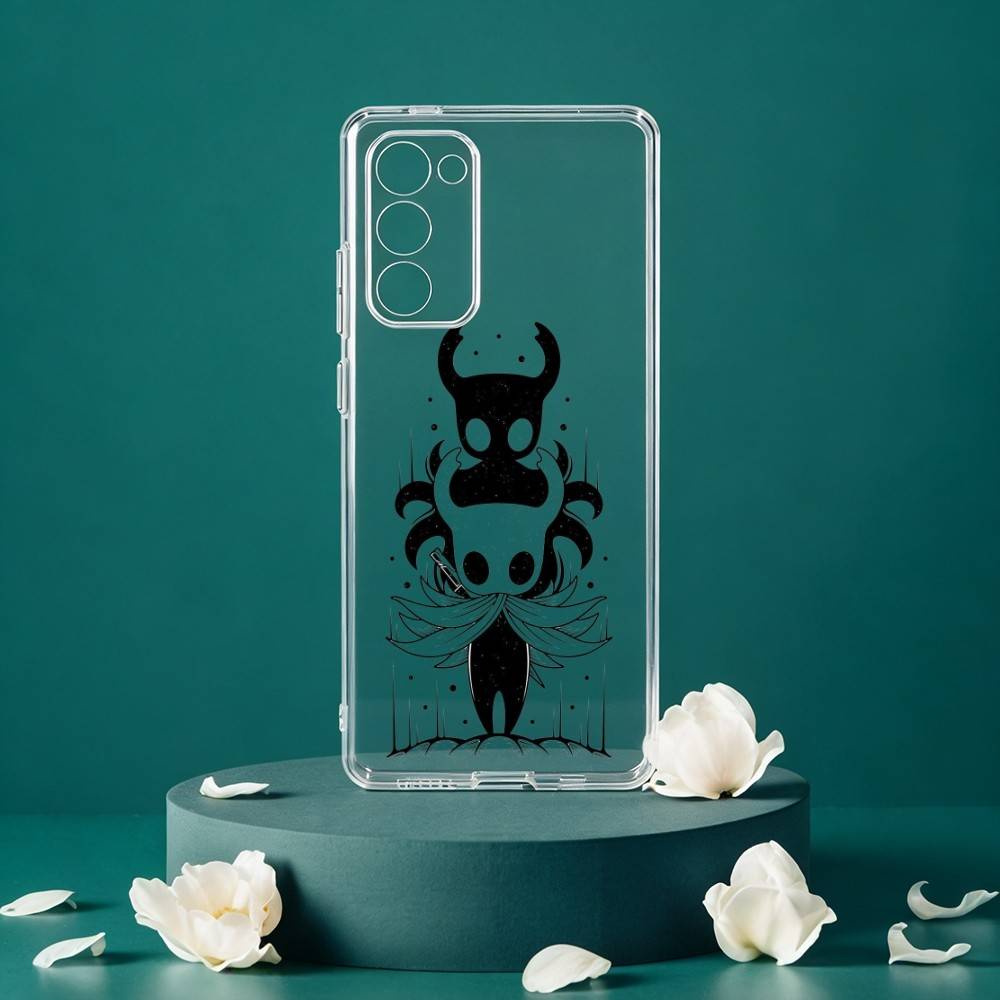 H-Hollow K-Knight Phone Case For Samsung Galaxy S24 S25 S23 S22 S21 Plus S24 S25 Transparent Cover Case