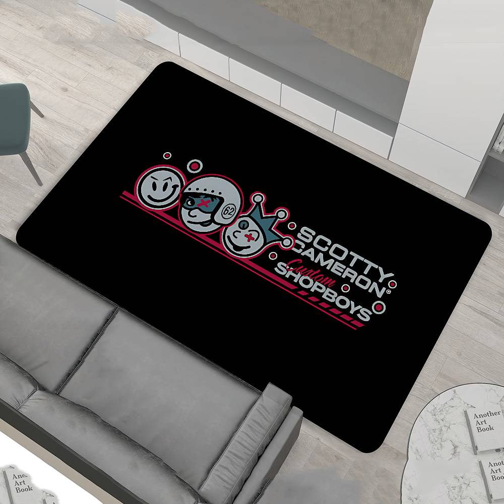 S-Scotty C-Cameron Floor Mat Retro Multiple Choice Living Room Kitchen Rug Non-Slip Modern Home Decor