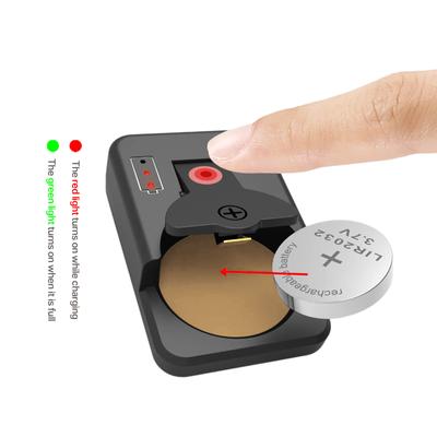 Chargeur de Pile Bouton 4.20V Station d'Accueil de Charge Portable Outil de Charge de Pile Bouton avec Indicateur LED pour LIR102