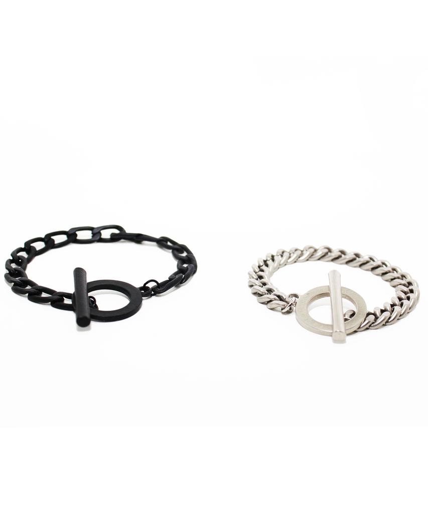 Rush Off The Ring Chain Bracelet (Black) / Ring Chain Black Bracelet