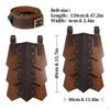 Medieval Faux Leather Thigh Decorative Wide Belt for Carnival Fancy Dress