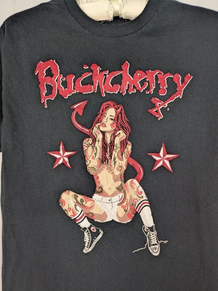 Buckcherry 2023 Tour Cotton Black S-234XL T-Shirt BO1227 Unisex T-Shirt XXL