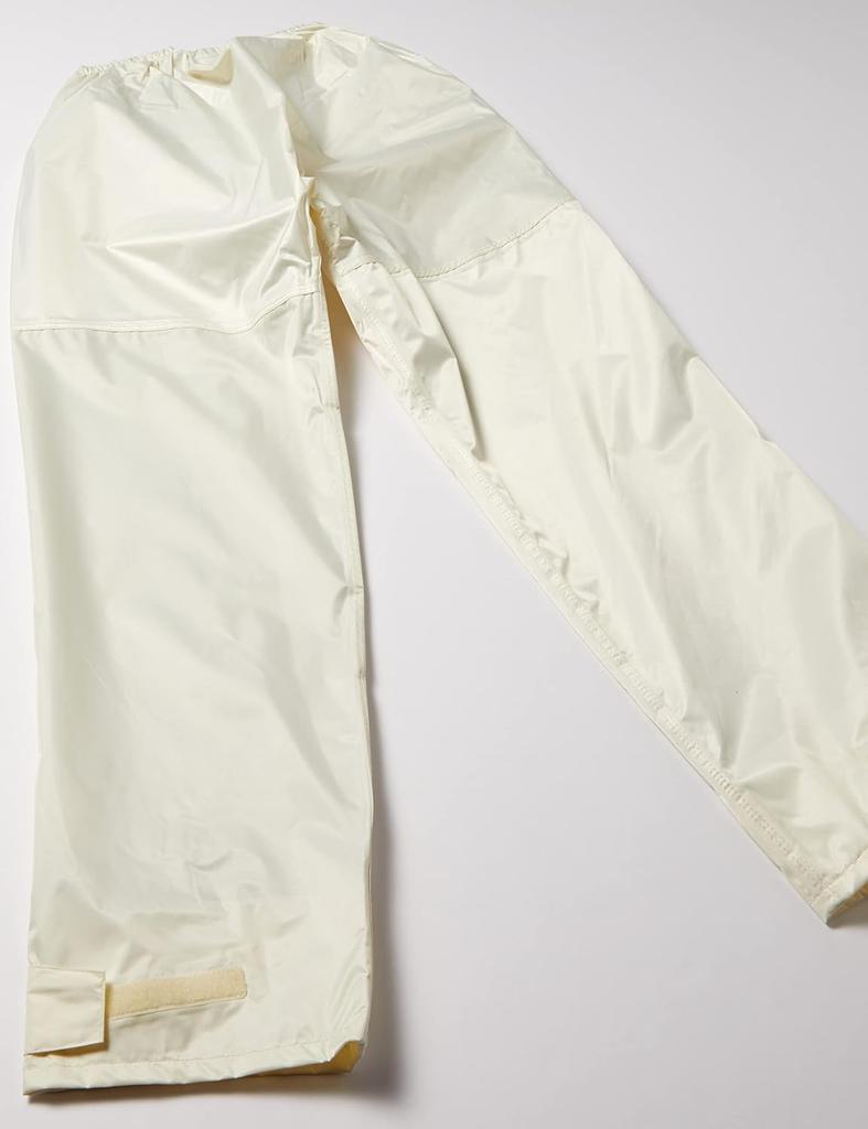 Winter Cherry Rain Suit for School, Rain Tuck Rain Suit II, Helmet-Compatible Hood, Backpack Compatible, Ivory, Size L