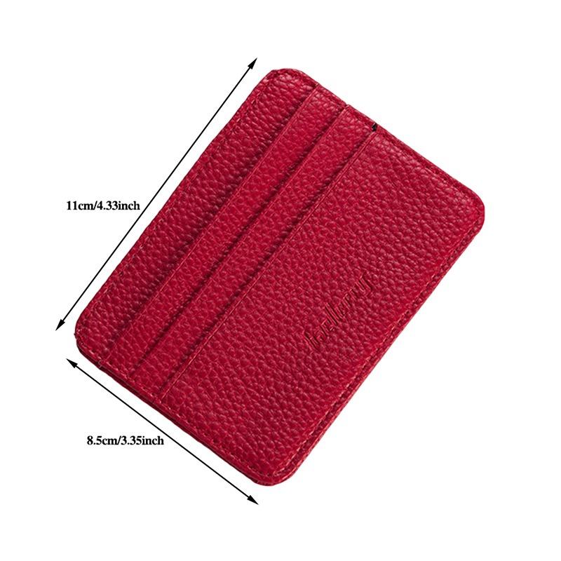 Minimalist Wallet Business Bank Credit ID Card Holder for Men Women Purse Ultra Thin Mini Money Case PU Leather Card Cover Pouch