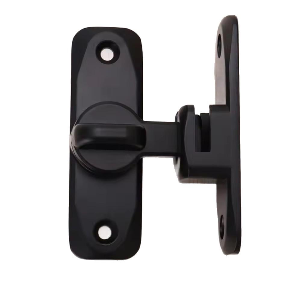 Punch-Free 90°/180° Sliding Door Lock Pin: Anti-Theft Hasp & Latch Bolt.