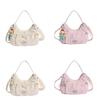 Fashion Nylon Single Shoulder Bag For Women With Zipper Closure And Mobile Pocket