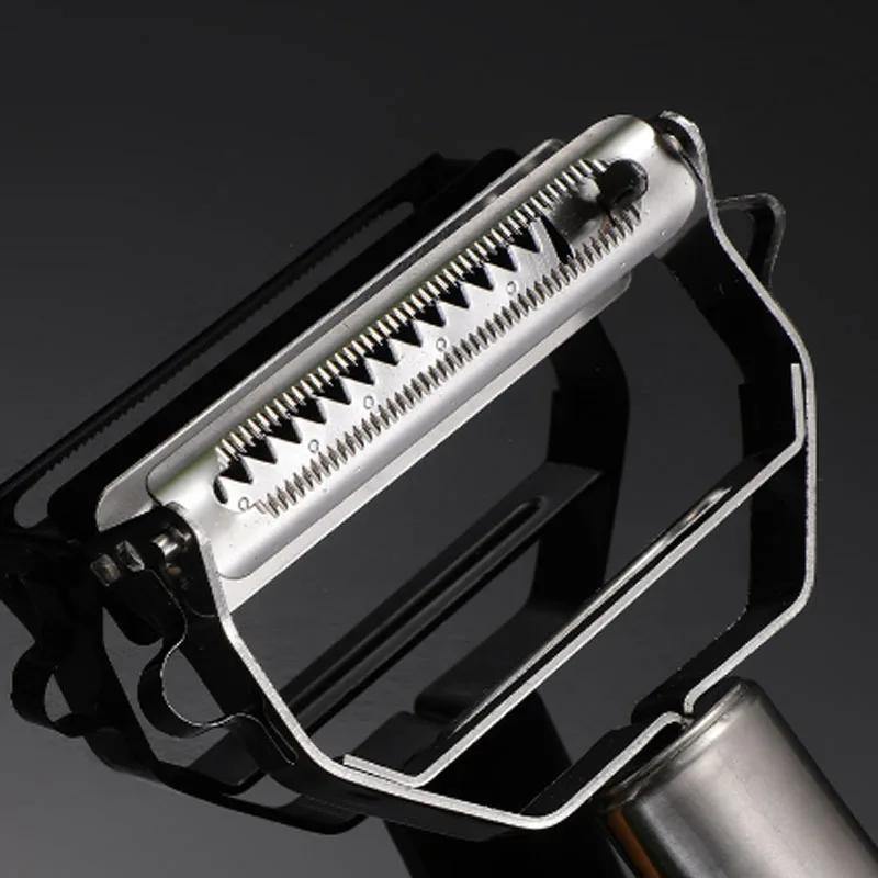 A Stainless Steel Peeler Kitchen Gadget Peeling Fruit And Vegetable Slices Single-Head Knife Two-in-One Multi-Functional