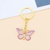Colorful Butterfly Pendant Keychain and Earphone Bag Ornament for Girls