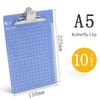Approval Book Clip Multifunctional A5 Flat Board Nail Menu Plastic Writing Board Plate Holder Stationery Office Supplies Vertical Book for Students