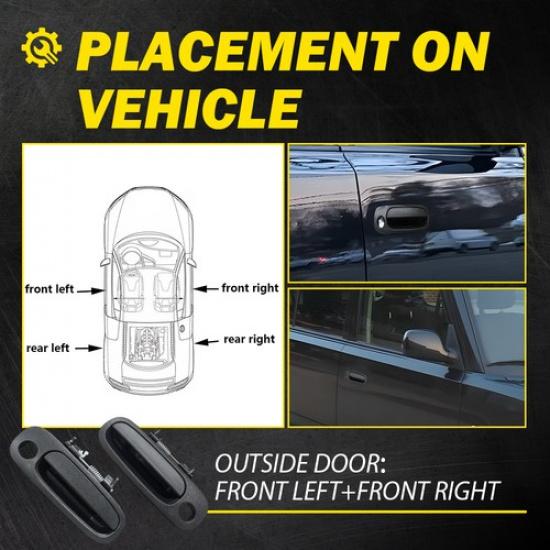 For 2004 2005 06 Scion XB Outside Exterior Handle Door Front Passenger & Driver