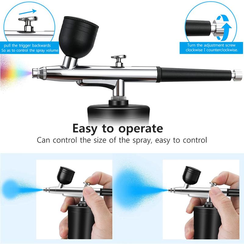 Portable Single Action Airbrush 0.3Mm Nozzles Spray Gun Pen For Model Cake Nail Car Painting Beauty Inkjet