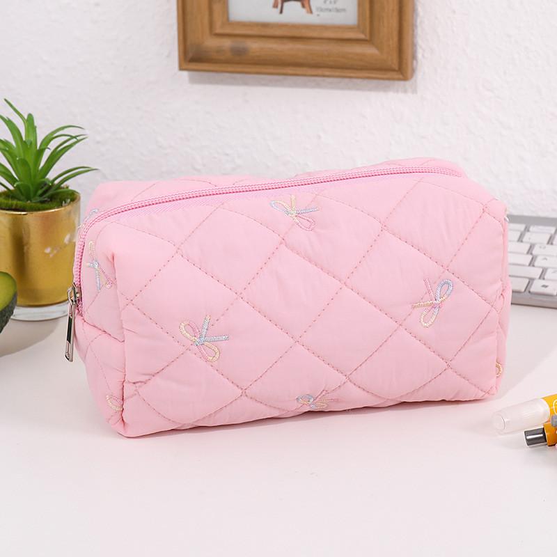 Small Flower Butterfly Bow Makeup Bag With Large Capacity For Travel And Daily Use
