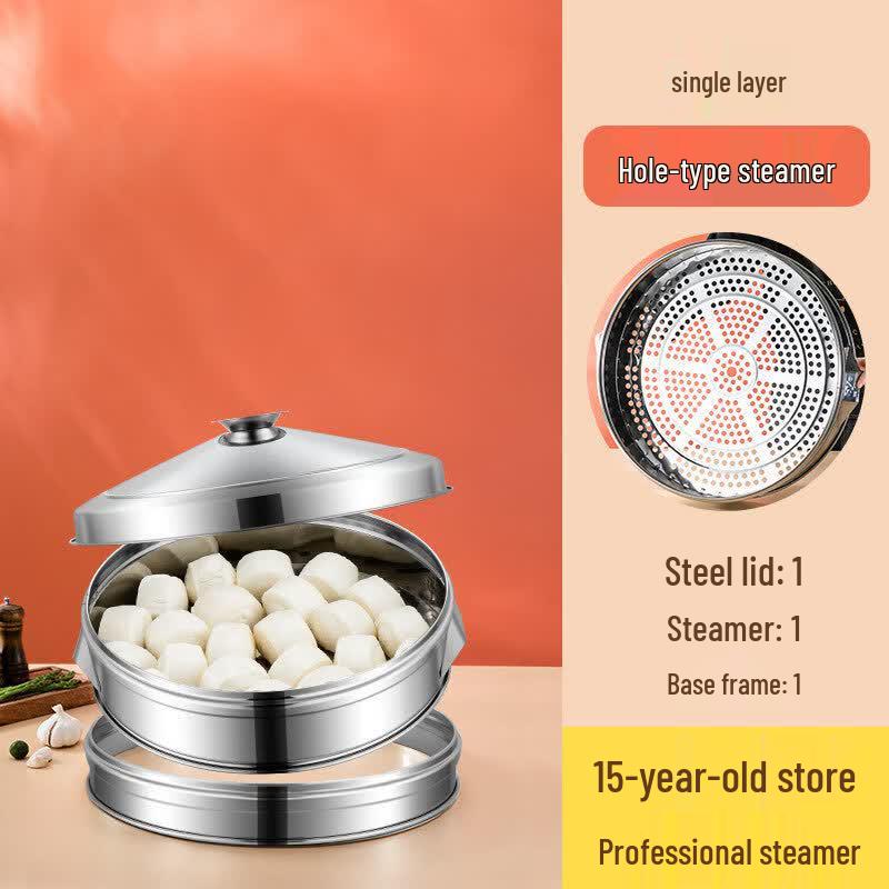 HAISIDIKE Large Stainless Steel Steamer Basket 47cm