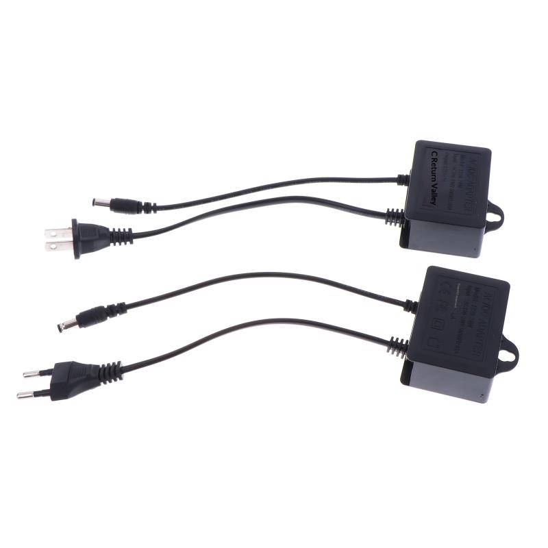 Alimentatore DC12V 2A Spina EU/US/AU/UK Impermeabile per Esterno Caricabatterie per Telecamera di Sorveglianza di Sicurezza CCTV NVR DVR Router Ingresso