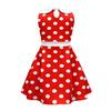 Dressy Daisy Baby Girls Polka Dot Fancy Dress, Halloween Costume, Birthday Party Outfit, Mouse Ears, Hair Hoop, Red, Ages 7-9