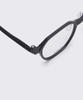 Alloaiweeo [Durastic] Drg5601 0909M Square Panto Silicone Eyeglass Frame Black Blue Light Lens Selection