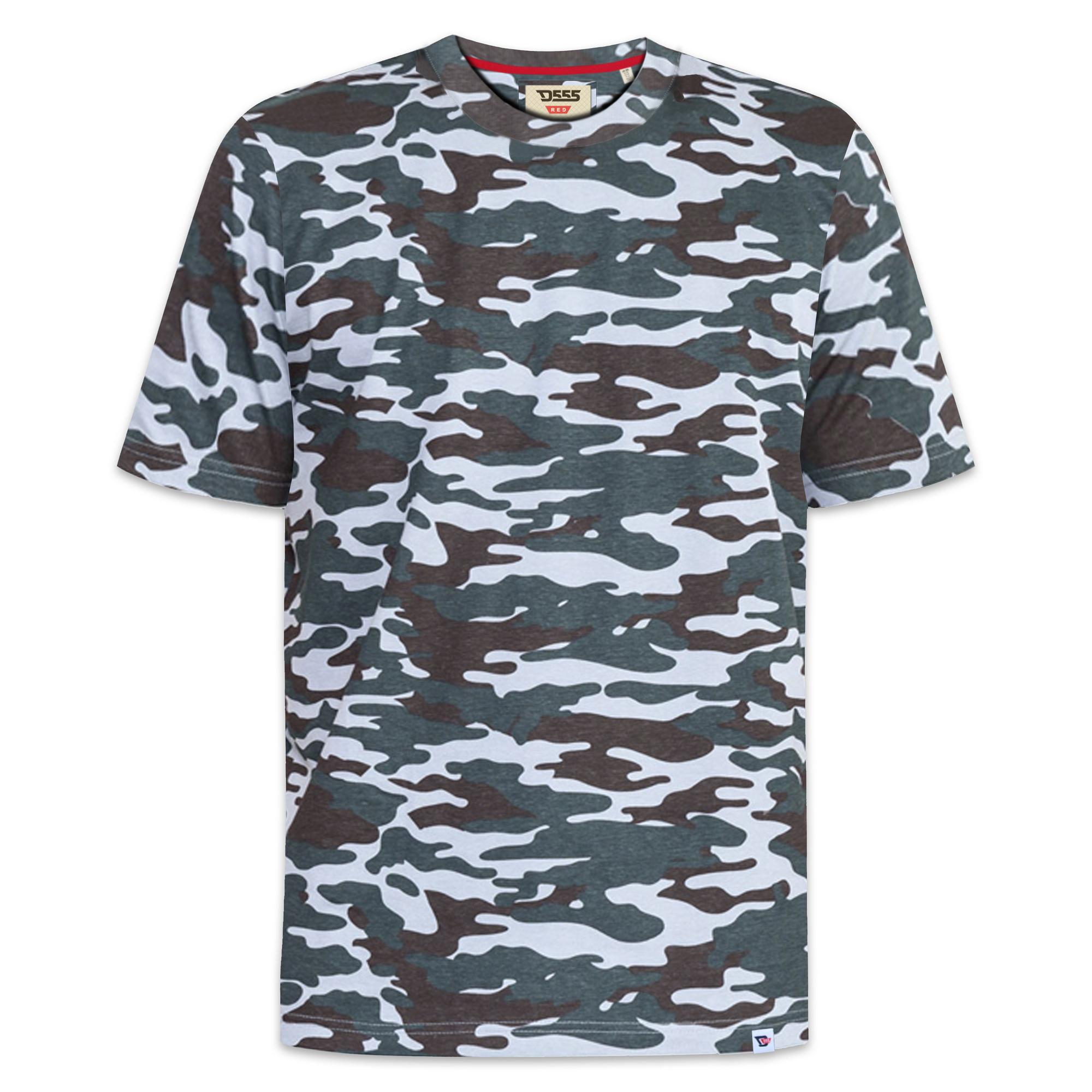 Duke Heren D555 Gaston Camouflage Kingsize T-shirt 4XL