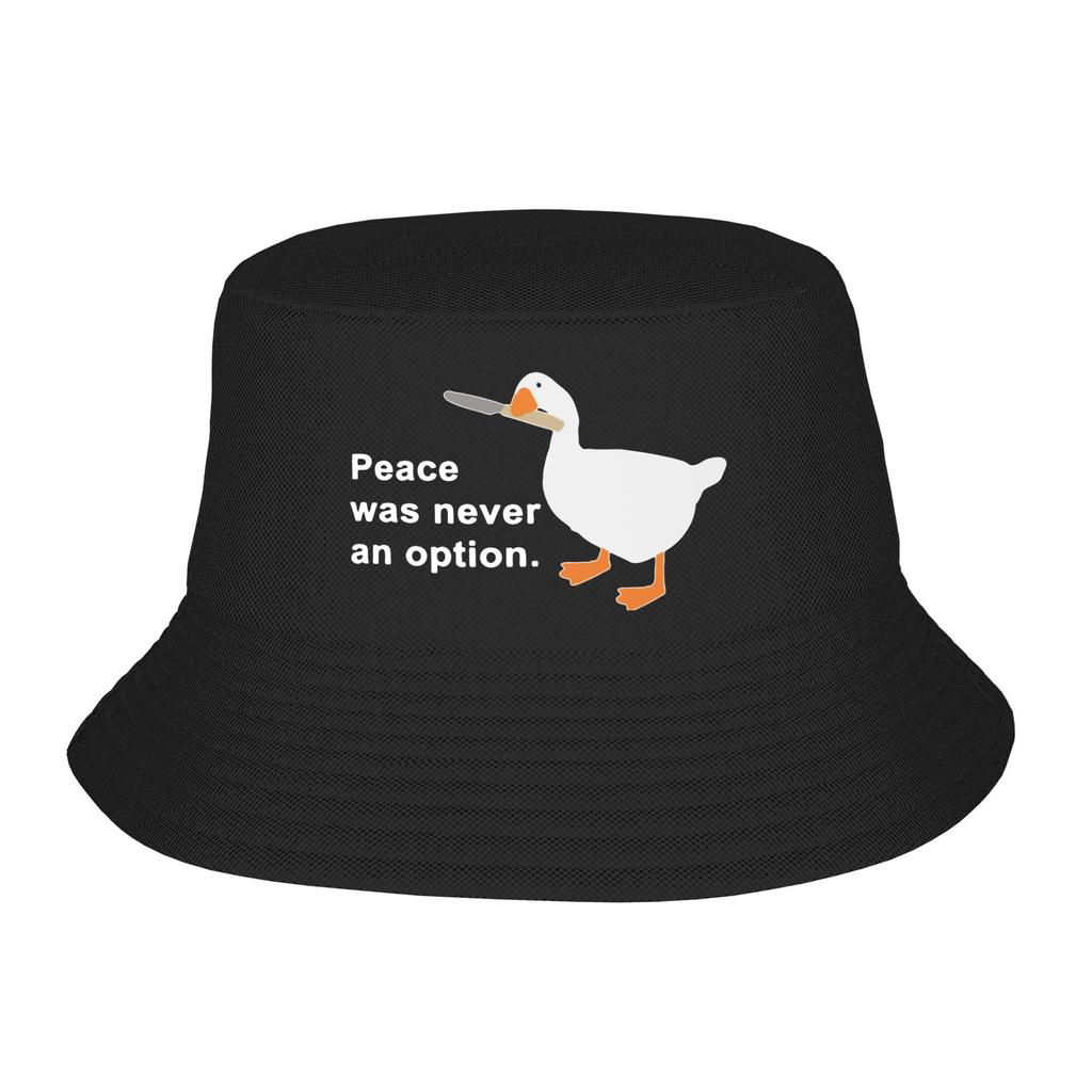 Duck Goose Accessories Bucket Hat Style Men Women Sun Hat Biting Knife White Goose Bob Packable Fishing Fisherman Cap Camping