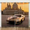 Curtain Race Racing 3D Digital Printing Blackout Curtain Punching
