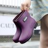 Water shoes female cute rain boots fashionable outer wear summer non-slip short rain shoes kitchen oil-proof waterproof boots rubber shoes