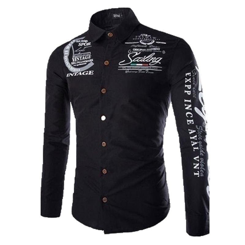 

Новая осенне-зимняя мужская рубашка с принтом, повседневная рубашка с длинными рукавами XS