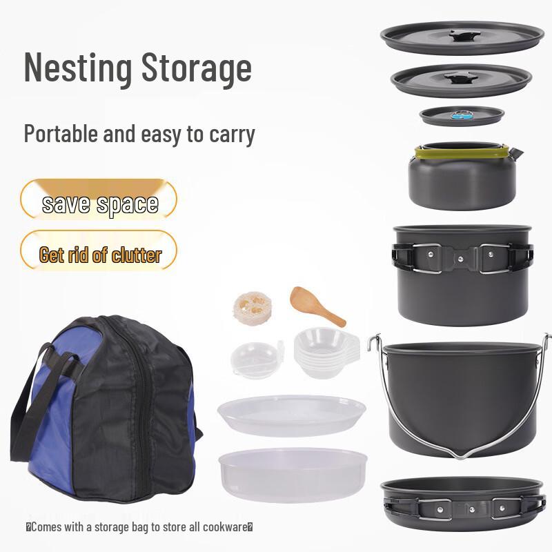 DS-700 Portable Outdoor Camping Cookware Set