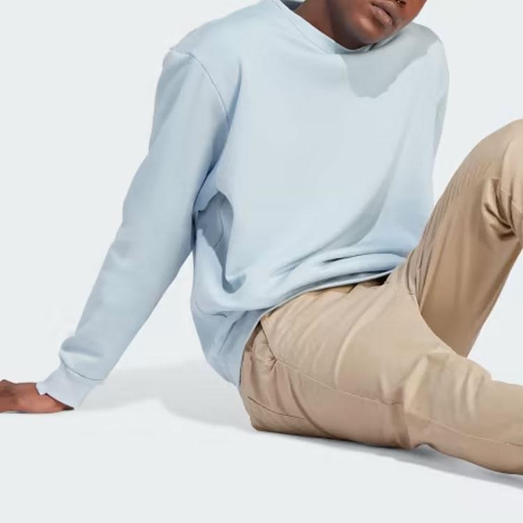 Adidas Lounge Fleece Long Sleeve Sweatshirt Men Tops Light-Blue IM0489