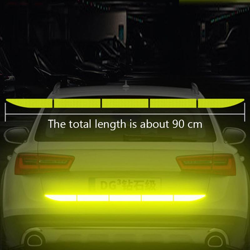 90Cm Reflective Car Decal Safety Warning Reflector Tape Car Stickers Anti Collision Warning Reflector Sticker Auto Accessories